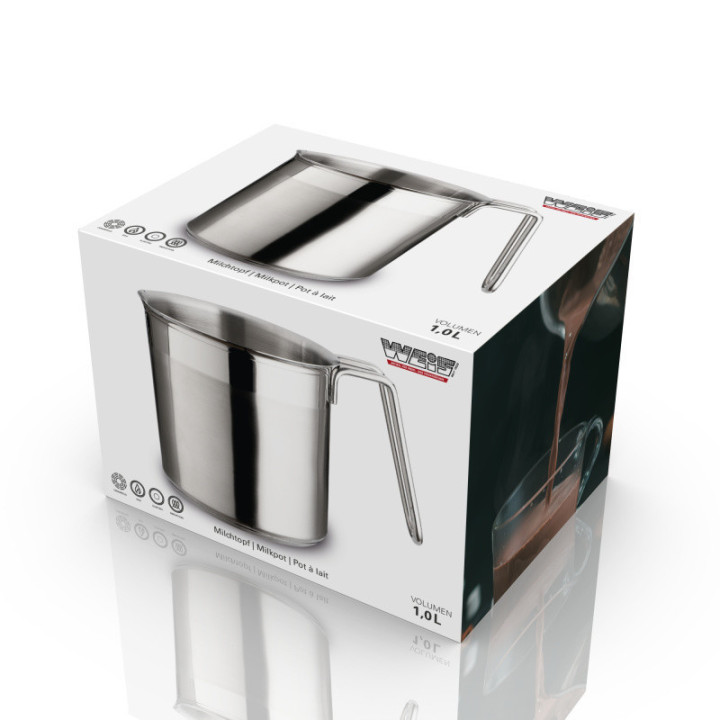 Hrnec na mléko se sendvičovým dnem 1000 ml