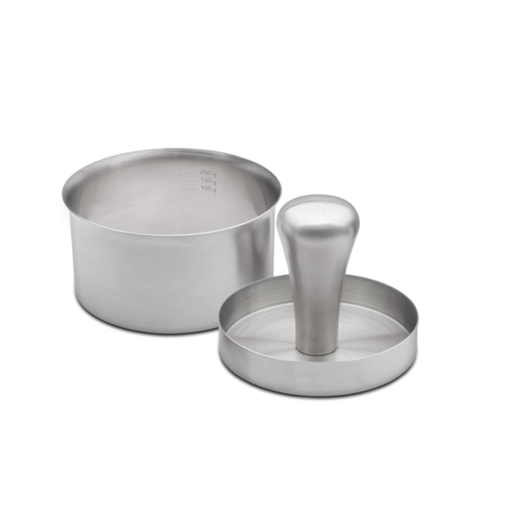 Lis na burgery z nerezové oceli, dvoudílný Lis na burgery z nerezové oceli