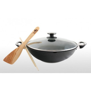 Baf Wok se skleněnou poklicí - indukční