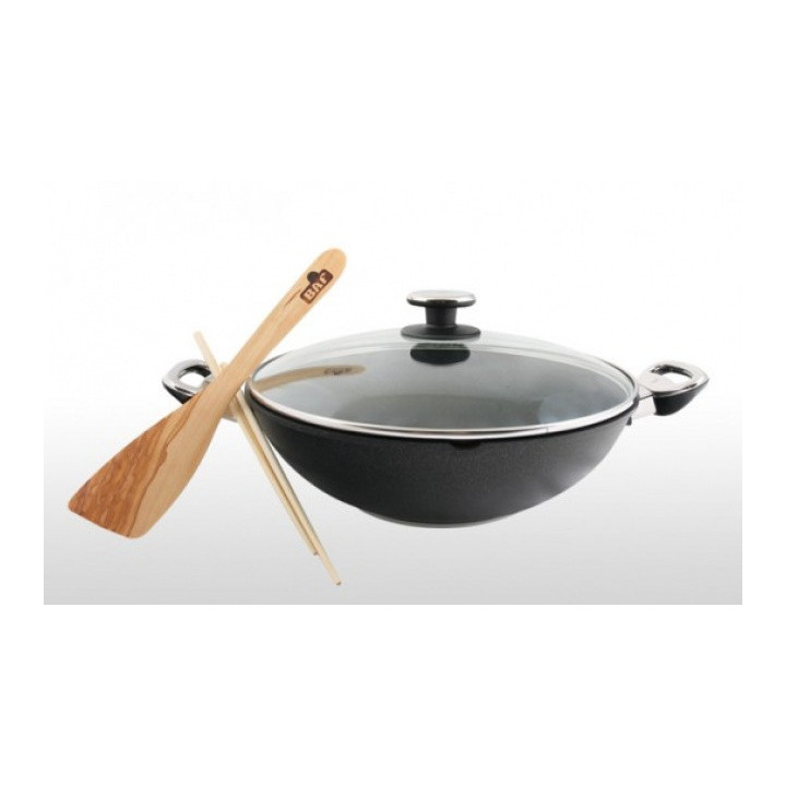 Baf Wok se skleněnou poklicí - indukční