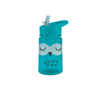 ALADDIN Zoo Flip & Sip dětská láhev s brčkem Sova 430ml