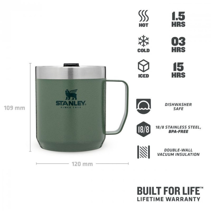 Termohrnek STANLEY Camp Mug 350 ml zelený