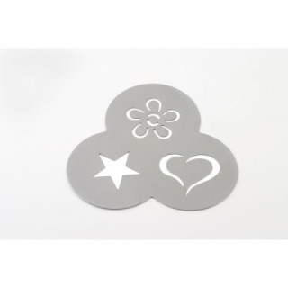 Šablona pro posypání kakaem