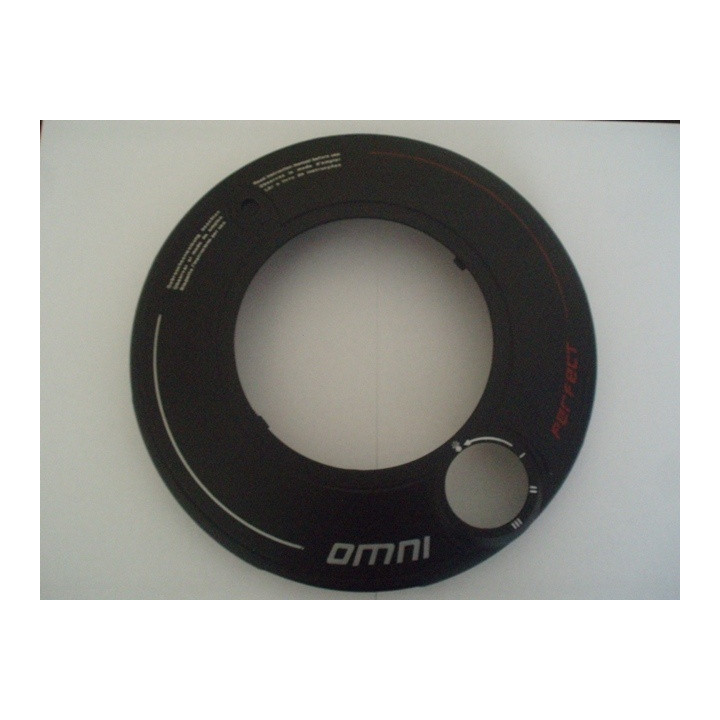 Černý plastový kryt tlakové poklice ARTAME OMNI