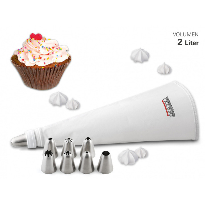 Zdobící sáček se 7 nástavci