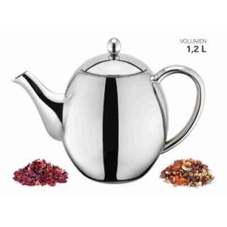 Dvoustěnná Čajová konvice s nerezovým filtrem 1200 ml - WEIS